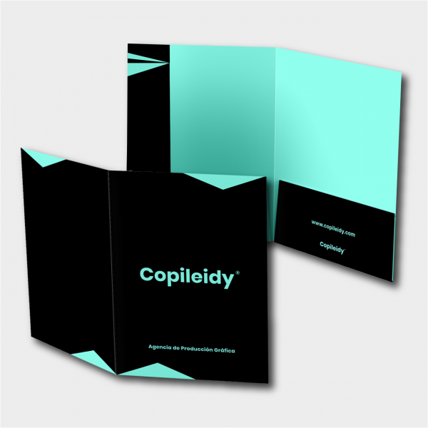 Mockup Carpetas Contenedora fondo gris