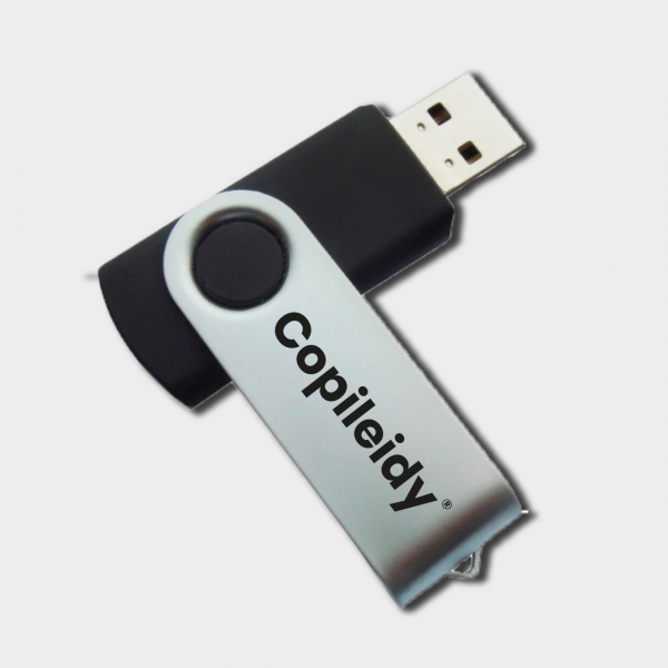 Mockup Pendrive fondo gris